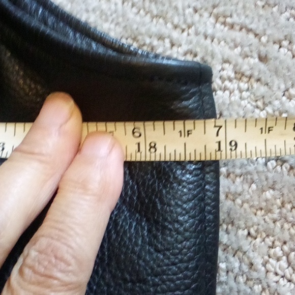 Harley black leather vest new men's small ladies medium chest best 38" - Picture 7 of 10